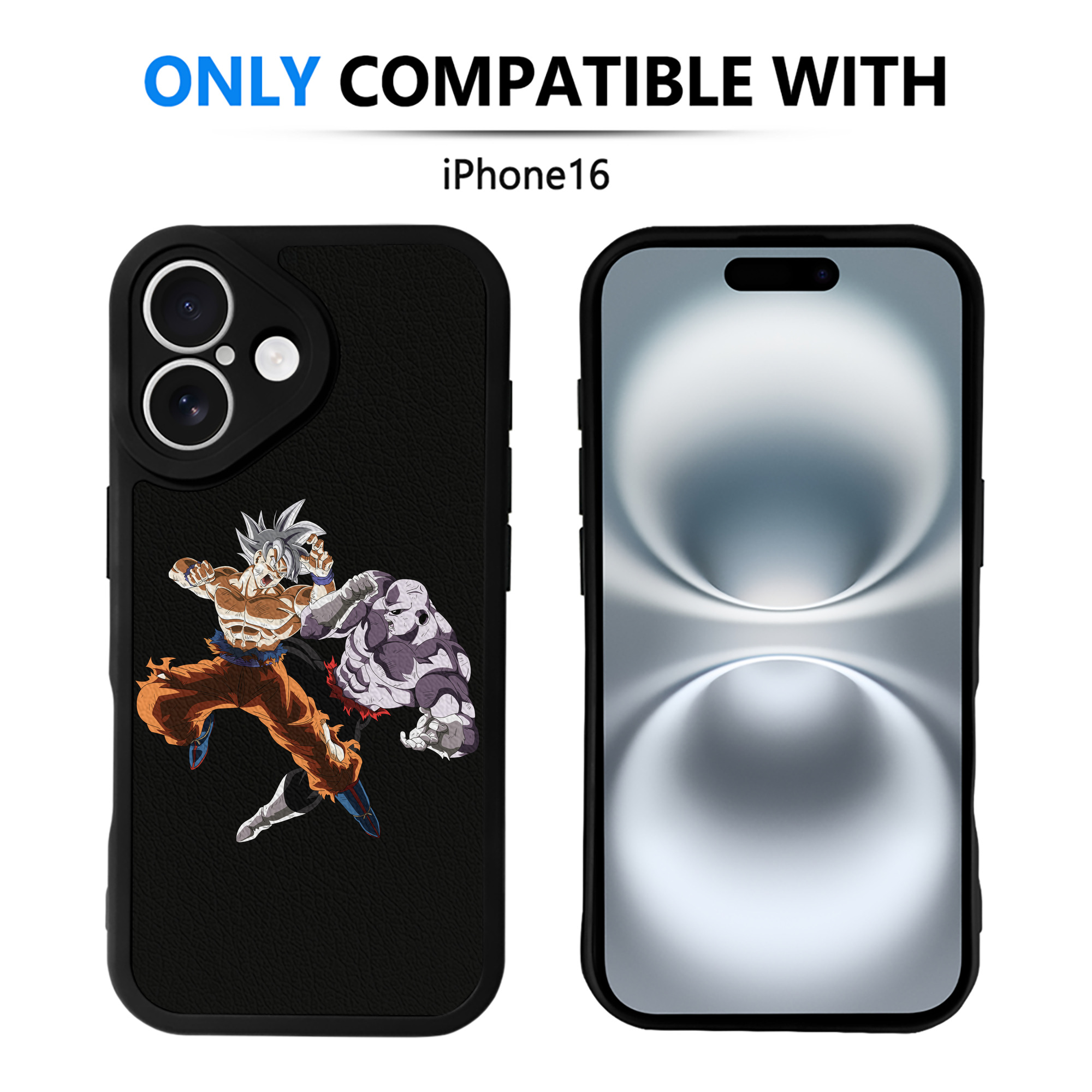 （画像用） ドラゴンボール 孫悟空（そん ごくう）Son Goku カカロット DRAGON BALL Kakarotto 【iPhone 16シリーズ対応】シリコンスマホケース（レザー調） 材質：シリコン